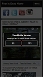 Mobile Screenshot of fearisdead.com